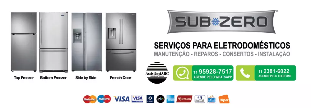 Assistência técnica Sub-zero para refrigeradores